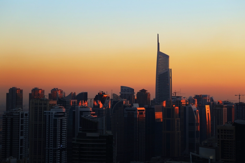 Free Dubai sunset image